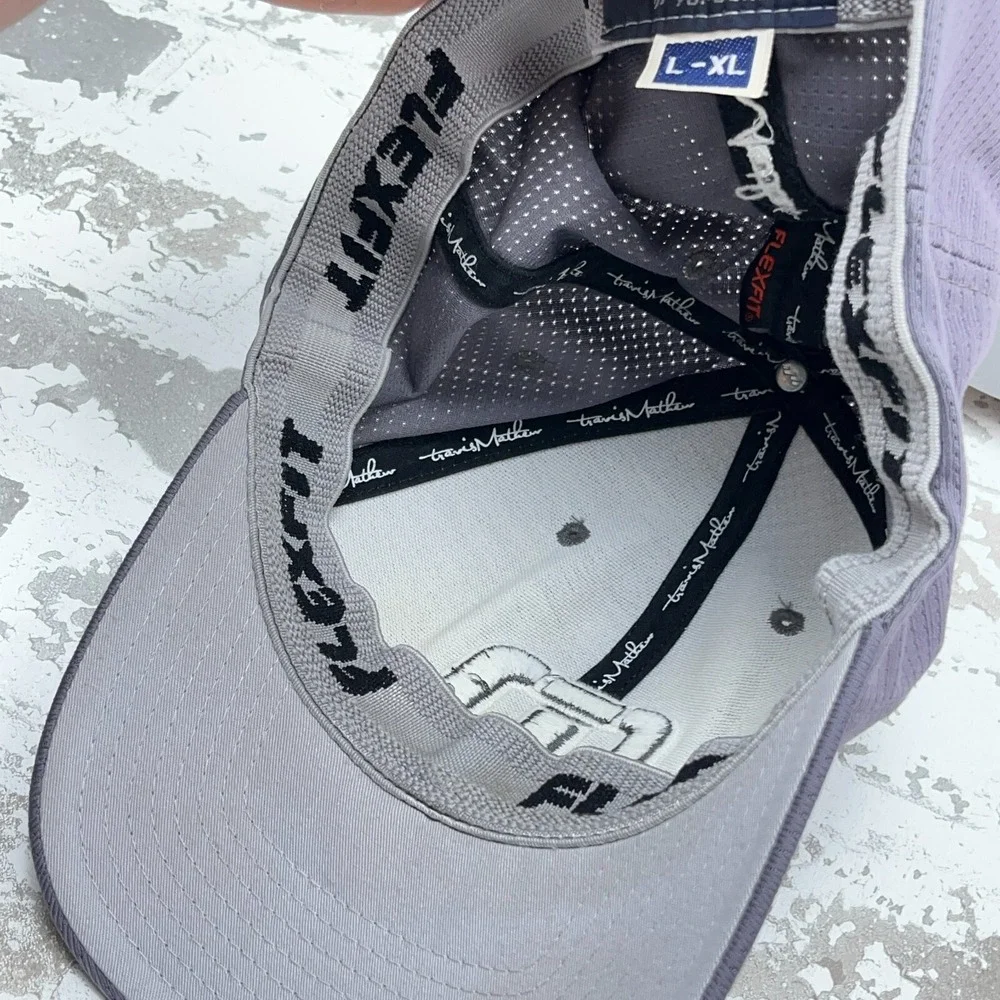 Travis Mathew‎ Hat Cap Stretch Flex Fit L/XL Gray Performance Lightweight Golf